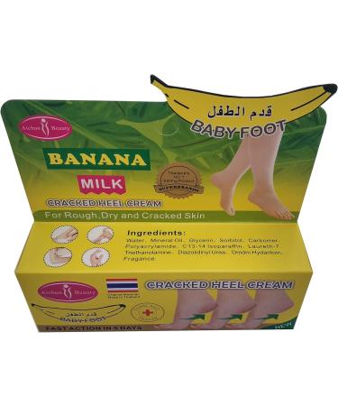 AICHUN BEAUTY Cracked Heel Cream Foot Care Banana Milk Cream Repair Relieves Rough Dry Skin Baby Foot Chilblains Hyperkeratosis 80g - Buy Online on GoSupps.com