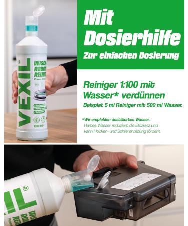 Vexil Floor Cleaner for Wiping Robots - 1L Power Concentrate | Biodegradable Strip-Free Solution for Parquet Tiles & Laminate - Made in Germany - Buy Online on GoSupps.com