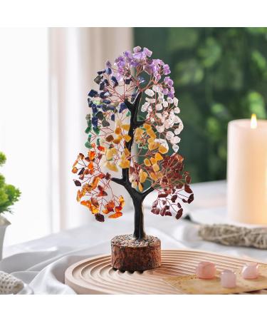 Chakra Crystal Tree: Gem Stones & Crystals Spiritual Decor - Tree of Life Home Decor - Money Tree - Healing Crystal Gifts - Chakra Crystals Combo - Buy Online on GoSupps.com