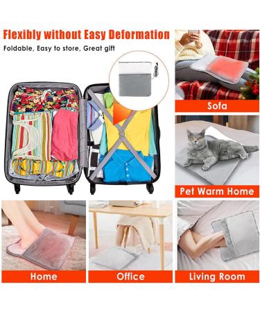 Buy Electric Foot Warmer with Double-Sided Heating - Ideal for Home Office & Bed - Auto Shutoff - Unisex Comfort - Buy Online on GoSupps.com