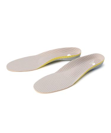 Bravindew Shoe Inserts Comfort Shoe Insoles Men 8-14 Gel Cushion Shoe Inserts Anti Fatigue Insoles for Men's Shoes Arch Support (Gray)