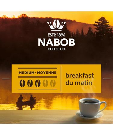 Nabob Breakfast Blend Coffee 100% Compostable Pods 117g (6 Boxes of 12 Pods) - Buy Online on GoSupps.com