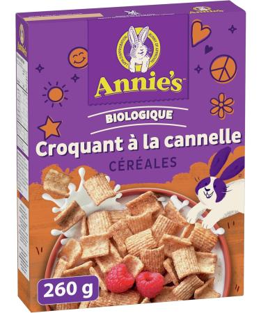 ANNIE'S Cinnamon Toast Crunch Cereal No Artificial Flavours No Synthetic Colours Organic Whole Grains Cinnamon 260 Grams Package of Cereal - Buy Online on GoSupps.com