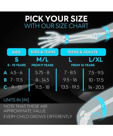 SkateWiz Kids Skateboard Protective Gear Set - Smash Roller Skating Pads 6pc - Elbow & Knee Pads with Wrist Guards L/XL Blue Purple - Buy Online on GoSupps.com