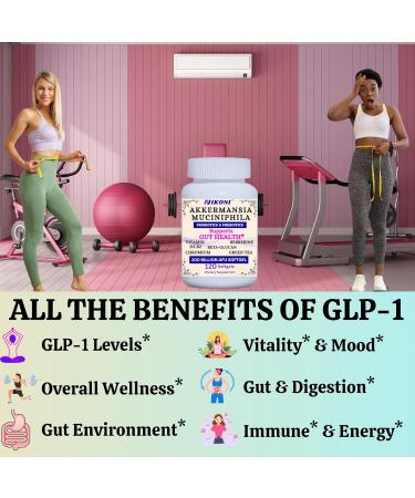 Nikoni Akkermansia Muciniphila GLP-1 Probiotic Supplement for Women & Men, Gut Health (240 Softgels) 1 Count (Pack of 240) - Buy Online on GoSupps.com
