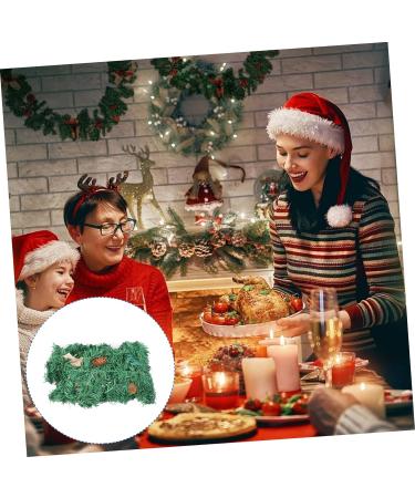 HOMSFOU Christmas Cane Xmas Tree Garland Decor Christmas Red Berry Garland Artificial Christmas Garland Christmas Hanging Rattan Garland Holiday Berry Wreath Pvc Ornament Wedding White - Buy Online on GoSupps.com