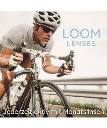 Buy Loom Monthly Soft Contact Lenses - 6 Pieces BC 8.6 Dia 14.2 -1.75 Diopters | International Shipping Available - Buy Online on GoSupps.com