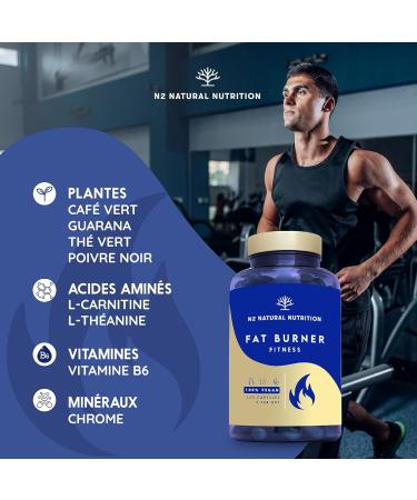 Capsules for Weight Loss | 100% Natural with Green Tea Guarana L-Carnitine and Green Coffee | Stimulates Thermogenesis | Vegan Certified | Made in the EU | N2 Natural Nutrition - Buy Online on GoSupps.com