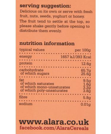 Alara Gluten Muesli De Luxe Libre (500G) - Buy Online on GoSupps.com