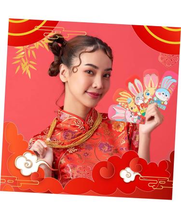 Didiseaon 90 Pcs 2023 Year of The Rabbit Red Packets Lucky Hong Bao Chinese New Year Red Pocket Red Envelopes Chinese New Year Red Envelope New Year Money Envelope Paper Wedding Coin As Shown 1x3pcs 17X9CMx3pcs - Buy Online on GoSupps.com