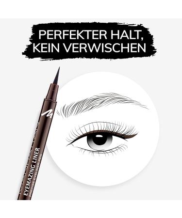 Manhattan Eyemazing Liner in Brown Toffee 69U | Precision Felt Eyeliner for Perfect Application 1.2ml - Buy Online on GoSupps.com