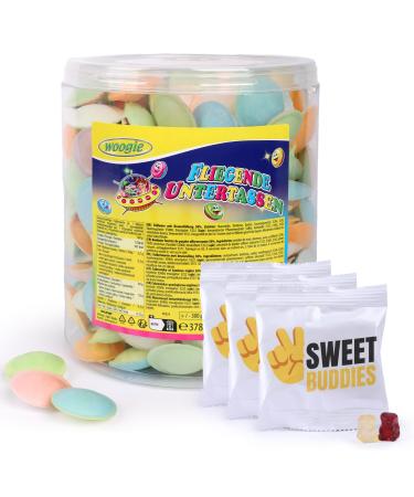 Woogie Soucoupes volantes 378g env. 300 pi ces - OVNIs effervescents multicolores en gaufrettes de papier alimentaire - Friandises r tro cultes pour f tes anniversaires d'enfants & classes d' cole