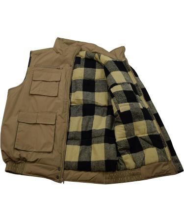 ChoiceApparel Men's Water-Resistant Vest with Lining - Large 44 (Tan) - Buy Online on GoSupps.com