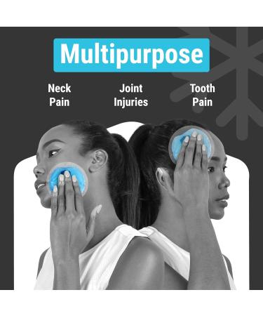 ICEWRAPS 4 Round Gel Ice Packs - Reusable with Clear Backing | Breastfeeding Essentials for Cool Relief | Pack of 5 - Buy Online on GoSupps.com