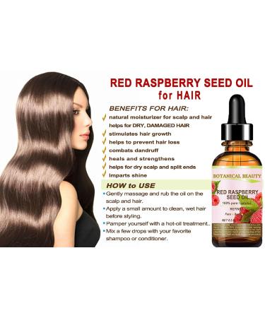 Botanical Beauty Red Raspberry Seed Oil - 100% Pure Cold Pressed Carrier Oil for Face Skin Hair Lips & Nails | 1 Fl. oz (30 ml) - International Shipping Available - Buy Online on GoSupps.com