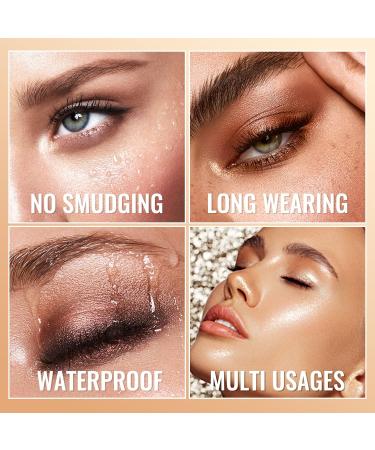  Erinde Erinde Cream Eyeshadow Pencil Metallic Matte Shiny Waterproof Pearl Long Lasting - Buy Online on GoSupps.com