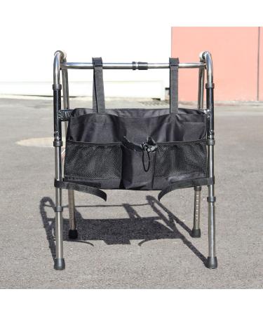 Walker Bags for Seniors Large Capacity Hands Waterproof Detachable Adjustable Tote Organizer with Thermal Compartments Hook & Loop Gifts for Elderly(Black/Purple) 12b - Buy Online on GoSupps.com
