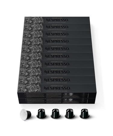 Nespresso Nespresso Original Bundle of 200 Ristretto Coffee Capsules Intensity 10 For Ristretto & Espresso (20 packs of 10)