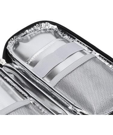Diabetic Medication Cooler Bag - Gray Zipper Case for Outdoor Patients - Buy Online on GoSupps.com