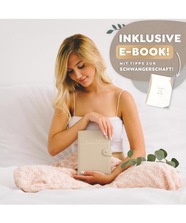 Twive Motherpass Cover (Love) | Magnetic Organizer for German Mother-Child Pass | Notepad Included | 8 Subjects in Taupe & Gold - Perfect Gift for Moms - Buy Online on GoSupps.com