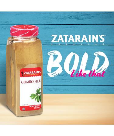 Zatarains Gumbo Fil 12 oz - Authentic Cajun Seasoning with Quality Sassafras Leaves - Perfect for Gumbo Soup and Seafood Stew - Buy Online on GoSupps.com