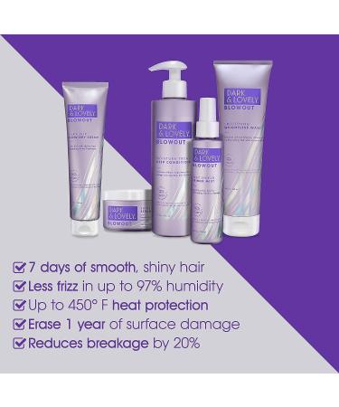 Dark and Lovely Blowout Moisture Hair Mask with Castor Oil 12 fl oz - For Curly Hair & All Hair Types - Buy Online on GoSupps.com