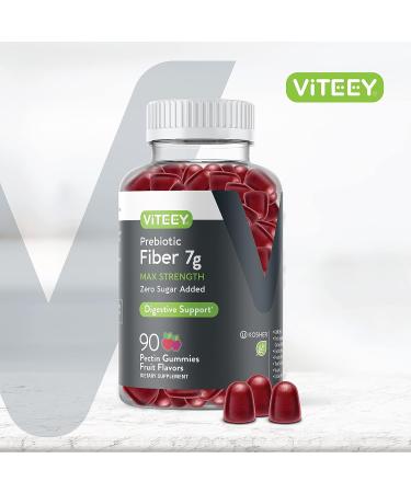 Extra Strength Prebiotic Fiber Gummies - Zero Sugar Digestive Support for Adults & Teens - Vegan Chewable Supplement - Buy Online on GoSupps.com