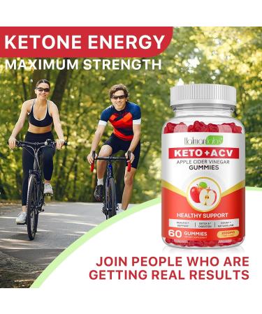 Rsgrt Apple Cider Vinegar Gummies with Vitamin B12 & Folic Acid | 60 Vegan Gummies for Weight Management | High-Strength ACV for Men & Women - Buy Online on GoSupps.com