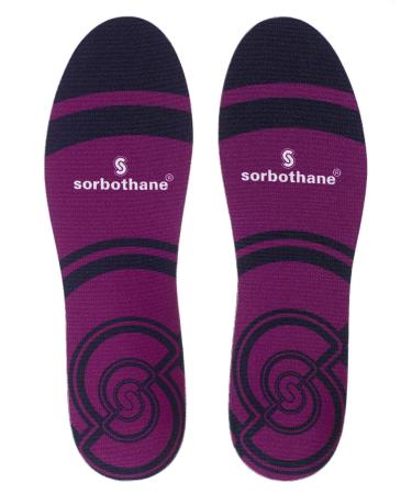 Sorbothane Cush n Step Insoles Size 11-12.5 Old version Shock Absorbing Cushion for Football Running Or Walking Impact Reducing Footbeds for Plantar Fasciitis Heel Support and Ankle Pain 45-47 EU