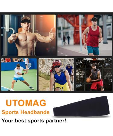 Anti-Slide Moisture Wicking Sports Hair Bands for Men & Women - 3 Pack (Black Gray Green) - Ideal for Jogging Running Cycling Yoga & Hiking - Buy Online on GoSupps.com