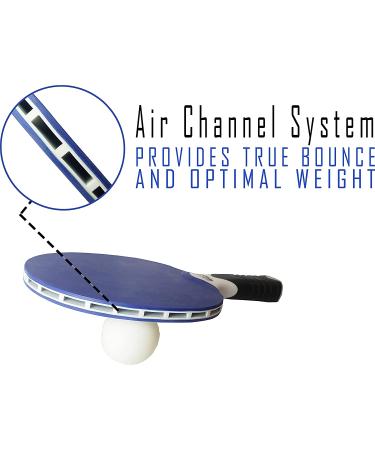 Kettler HALO 5.0 Indoor/Outdoor Table Tennis Bundle: 2 Player Set (2 Rackets/Paddles and 3 Balls) Contemporary - Buy Online on GoSupps.com