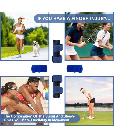 Simply Seniors Finger Splint - 2 Splints & Sleeves for Trigger Finger Mallet & Broken Fingers - Arthritis & Straightening Brace for All Fingers & Kids - Shop Now - Buy Online on GoSupps.com