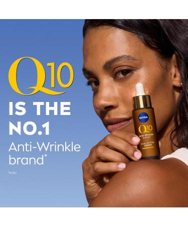 NIVEA Q10 Anti-Wrinkle Expert Dual Action Serum (30ml) Anti Ageing Face Serum for Women with Pure Q10 Visibly Reduces and Prevents Wrinkles - Buy Online on GoSupps.com