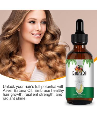 Batana Oil for Hair Growth 100% Pure Organic Natural Batana Oil Promotes Hair Wellness Eliminate Split Ends in Men& Women Enhances Hair Skin Radiance- 2.0 Oz - Buy Online on GoSupps.com