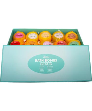 Bath Bombs Gift Set - 10 Unique Scents - Great Gift for Women, Mom, Girls, Teens - Spa Aromatherapy for Relaxation - Perfect for Graduation, Valentines Day, Birthdays - Buy Online on GoSupps.com