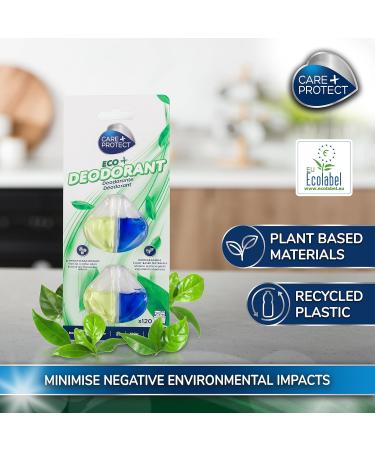 Long-Lasting Lemon Fragrance Eco+ Deodorant for Dishwasher | 2 Shells, Up to 120 Washes | Eliminates Bad Odours - Buy Online on GoSupps.com