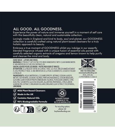 Baylis & Harding Goodness Oud Cedar & Amber Natural Hand Wash 500 ml (Pack of 3) - Vegan Friendly 500 ml (Pack of 3) Oud Cedar & Amber - Buy Online on GoSupps.com