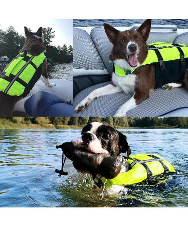 NAMSAN Dog Life Jackets Portable Inflatable Life Jackets for Small Medium & Large Dogs - Green Size L - Buy Online on GoSupps.com