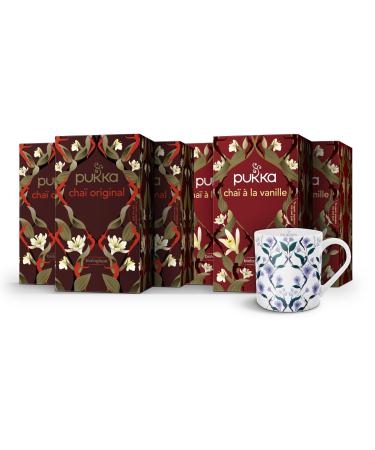 Pukka | Routine Chai Teas & Infusions + 1 free cup | Organic & Ayurvedic Tea & Infusions | From Fair Trade