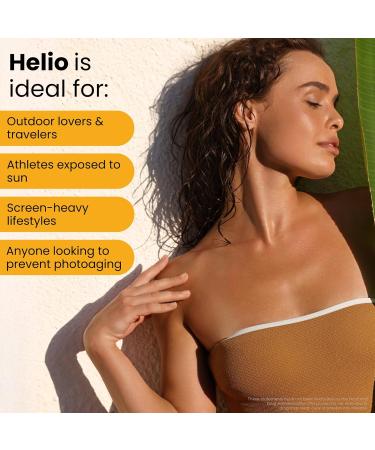 GlocalCare Helio Antioxidant-Rich Sun Defense & Skin Rejuvenation Supplement with Polypodium Nutroxsun Astaxanthin & Pomegranate Extract - Fights Photoaging & Oxidative Stress - (30 Capsules) - Buy Online on GoSupps.com