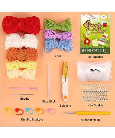 OPOUNT Crochet Kit for Beginners - 12 Simple Crochet Keychains, Step-by-Step Instruction (Patent Product) - Buy Online on GoSupps.com