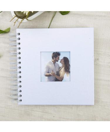 Small 8x8 DIY Scrapbook Photo Album | 80 Pages, Hardcover Craft Paper | Anniversary & Valentines Day Gift | White 8x8 Inch - Buy Online on GoSupps.com