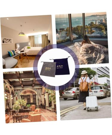 Healeved 4 Pcs Storage Bag Drawstring Hair Dryer Holder Travel Hair Dryer Bag Gym Bag Mini Flocking Cloth - Buy Online on GoSupps.com