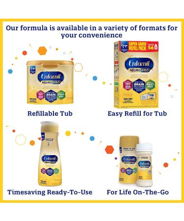 Enfamil NeuroPro Baby Formula 32 Fl Oz - DHA, Iron, Prebiotics, Non-GMO | Brain & Immune Support - Buy Online on GoSupps.com