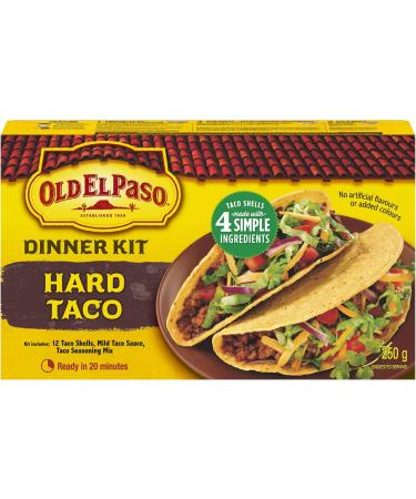 OLD EL PASO Hard Taco Dinner Kit Pack of 12 250 Gram 12 Count Hard Taco 12 - Buy Online on GoSupps.com