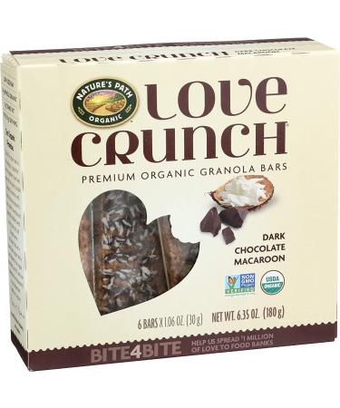 Nature's Path Love Crunch Dark Chocolate Macaroon Granola Bars - Organic, 6 Pack (30g Each) - Buy Online on GoSupps.com