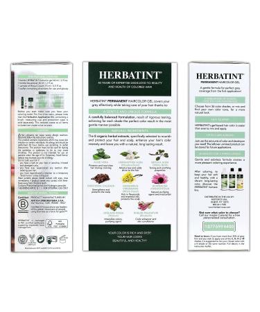 Herbatint Permanent Haircolor Gel 5R Light Copper Chestnut 4.56 oz - Vegan, Alcohol-Free, 100% Grey Coverage - Buy Online on GoSupps.com