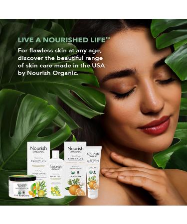 Nourish Organic Skin Salve | Sweet Orange & Rosehip Body Lotion with Coconut Oil Shea & Cocoa Butter - 3.7 Oz + Eco-Friendly Cotton Round - Buy Online on GoSupps.com