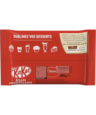 KITKAT Topping | Crunchy Brisures De KitKat | Rainforest Alliance Certified Cocoa | To Enhance All Your Desserts | 400g - Buy Online on GoSupps.com