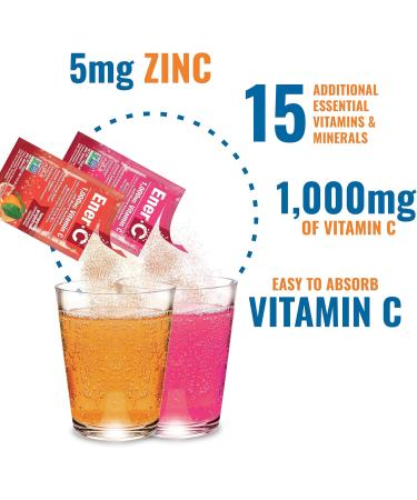 Ener-C Multivitamin Drink Mix - Vitamin Packets for Water Electrolytes Powder Packets Vitamin Drink Mix Hydration Liquid Mix Immune Booster for Adults Healthy Energy - Variety Pack 60 Count - Buy Online on GoSupps.com
